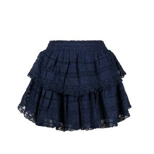 Loveshackfancy ruffle mini skirt